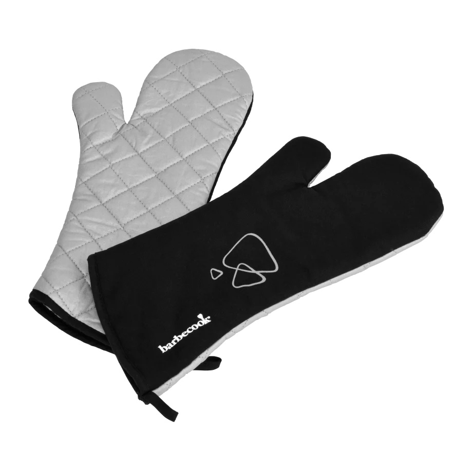Paire de gants longs en coton noir